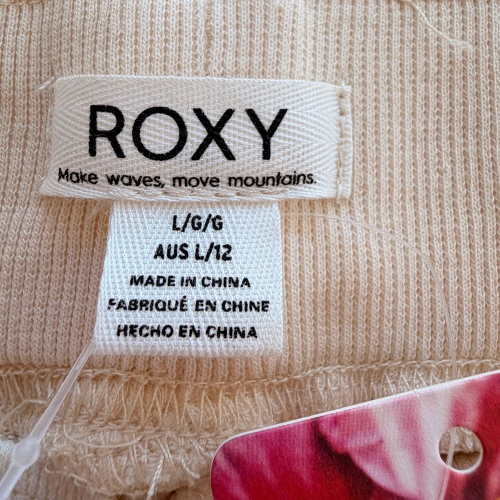 NWT Roxy Dream Catcher Wide Leg Pants Pull On Casual Neutral Womens Size L - Picture 9 of 12